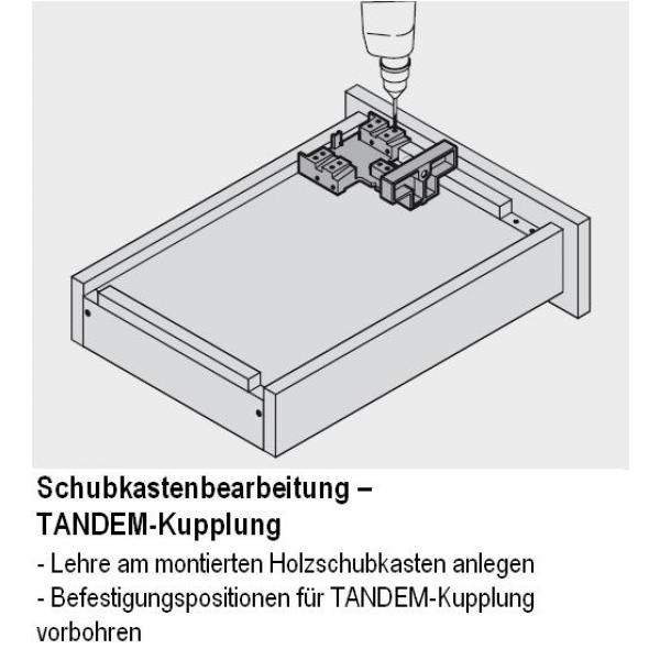 Bohrlehre für TANDEM, MOVENTO; MIETKAUTION