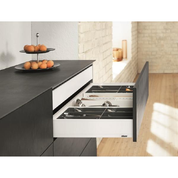 blum LEGRABOX pure Zarge M=90,3mm, NL=400 mm, seidenweiß matt