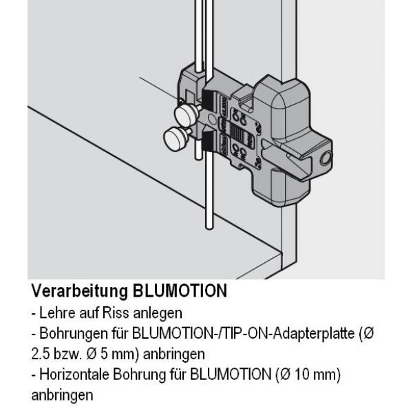 Bohrlehre für BLUMOTION