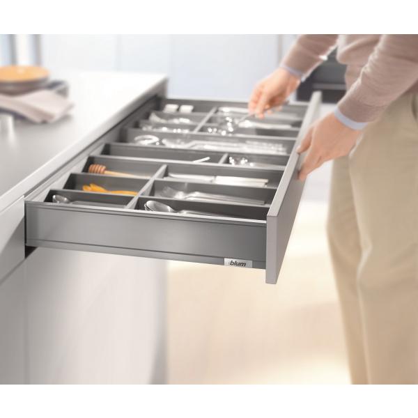 blum LEGRABOX pure Zarge M=90,3mm, NL=550 mm, oriongrau matt