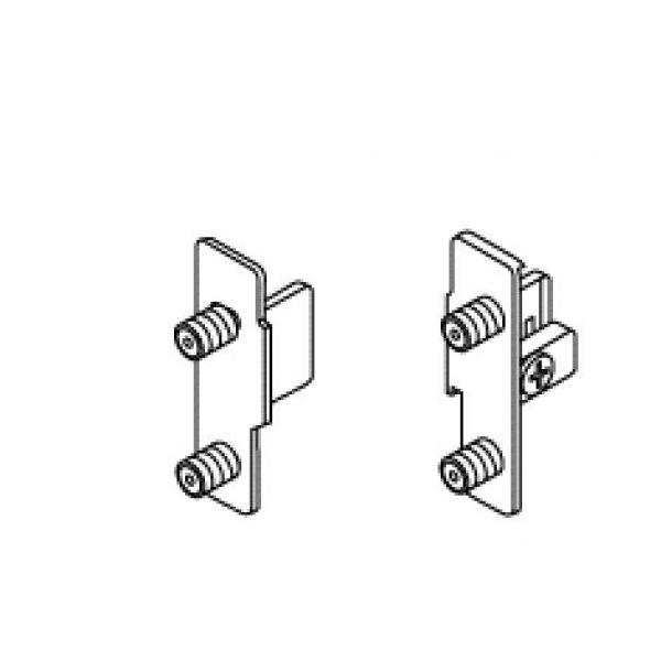 Frontbefestigung, links/rechts, Pressversion, für blum METABOX Höhe N = 54 mm