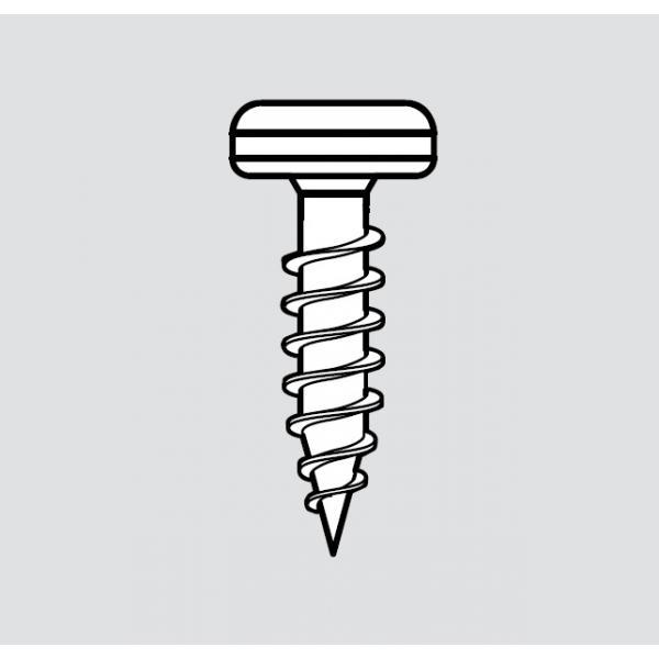 Spanplattenschraube 4x15mm Flachkopf für Befestigung von Legrabox Holzrückwandhalter und Zarge 100 Stück