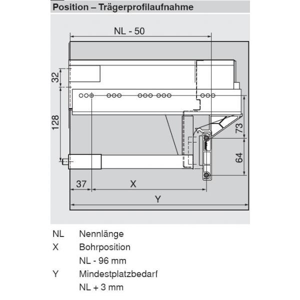 SERVO-DRIVE uno-Set - hängende Mülllösung