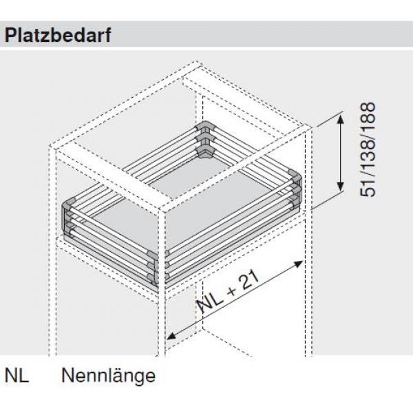 TANDEM/MOVENTO Tablareckstütze für drei Relingstangen