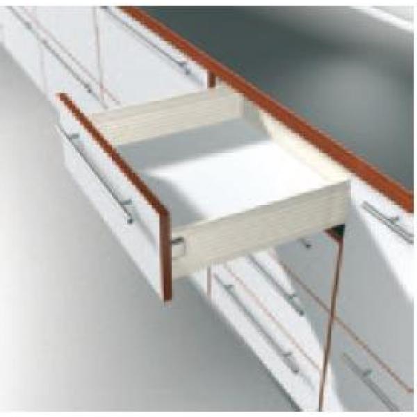 blum METABOX Stahlzarge K = 118 mm, Teilauszug, 25 kg, NL=550 mm, Schraubversion