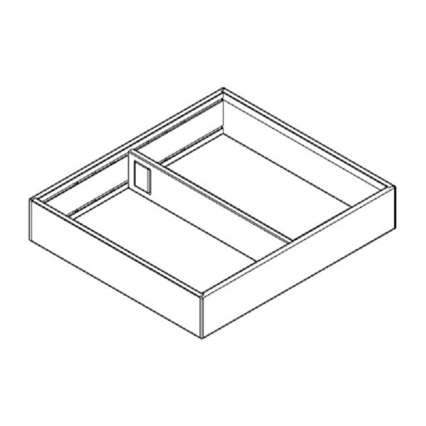 AMBIA-LINE Rahmen für LEGRABOX Schubkasten, Stahl, NL=270 mm, Breite=242 mm