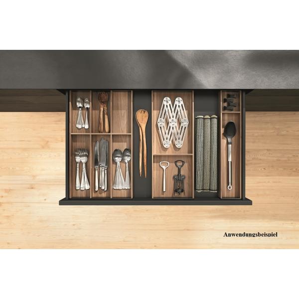 AMBIA-LINE Rahmen, für LEGRABOX/MERIVOBOX, Holzdesign, NL=600 mm, Breite=200 mm, ZC7S600RH2