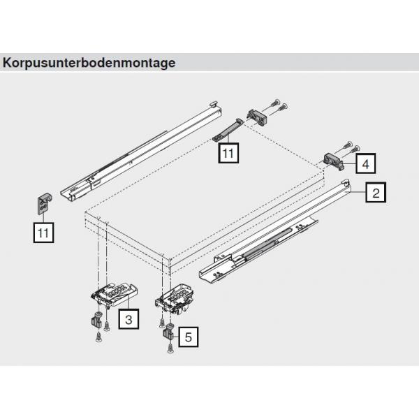 TANDEM/MOVENTO Aufsteckhalter, symmetrisch