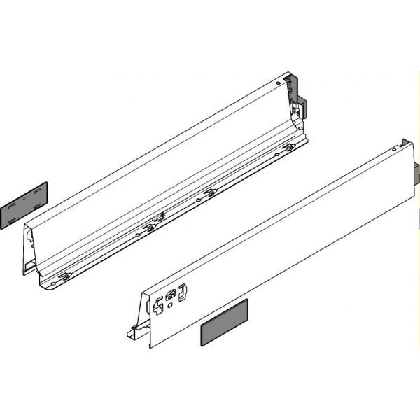 TANDEMBOX antaro Zarge M=83mm, NL=270mm, seidenweiß 378M2702SA