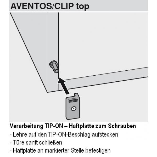 Haftplatten-Positionierungslehre für TIP-ON-Haftplatten