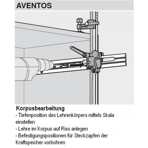 Universal-Stangenlehre AVENTOS, CLIP top BLUMOTION, MODUL, TANDEM, MOVENTO, TANDEMBOX, METABOX