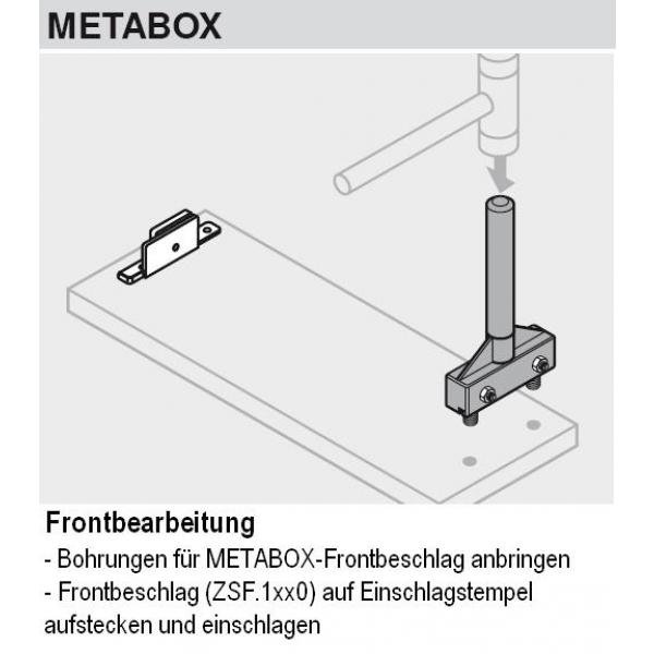 Einschlagstempel, Frontbefestigung TANDEMBOX intivo, TANDEMBOX plus, METABOX