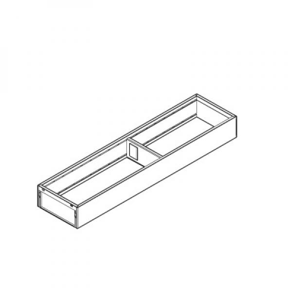 AMBIA-LINE Rahmen, für LEGRABOX/MERIVOBOX Schubkasten, Stahl, NL=550 mm, Breite=100 mm, ZC7S550RS1