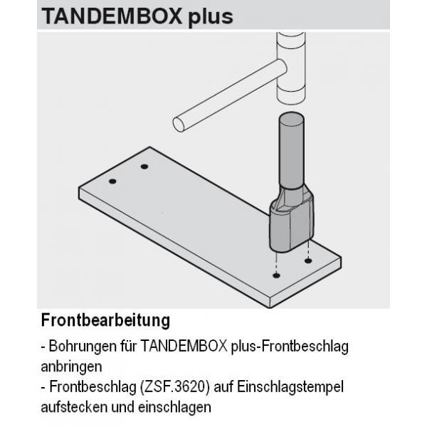 Einschlagstempel, Frontbefestigung TANDEMBOX intivo, TANDEMBOX plus, METABOX