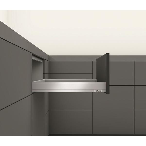 blum LEGRABOX pure  Zarge N=66,3mm,  NL=400 mm, seidenweiß matt