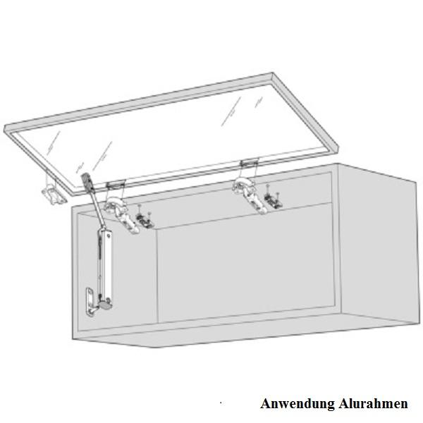 AVENTOS HK-XS Hochklappe, Kraftspeicher, LF=500-1500 (Kraftspeicher einseitig)