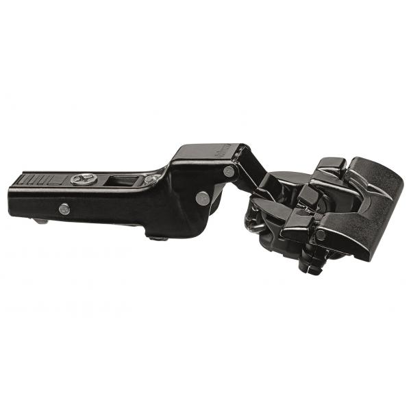 CLIP top BLUMOTION Standardscharnier 110°, gekröpft, mit Feder, Topf: INSERTA, Onyxschwarz