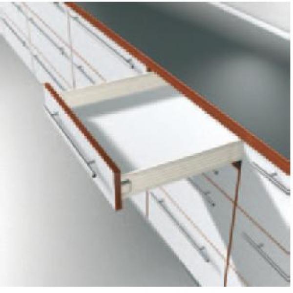 blum METABOX Stahlzarge M = 86 mm, Teilauszug, 25 kg, NL=450 mm, Schraubversion