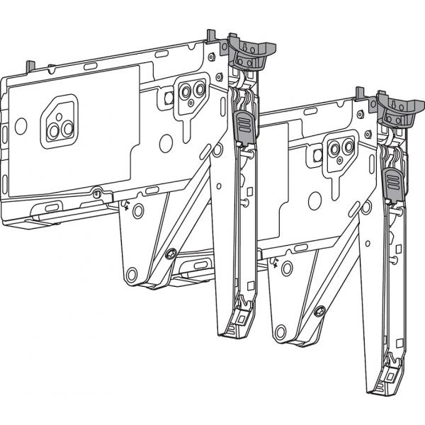 AVENTOS HK top Hochklappe, Kraftspeicher, LF=1730-5200 (bei 2 Stück), für SERVO-DRIVE geeignet, Systemschrauben, 22K2710