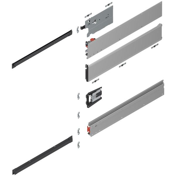REVEGO uno, Pocketschiene (Set), NL=600 mm, links