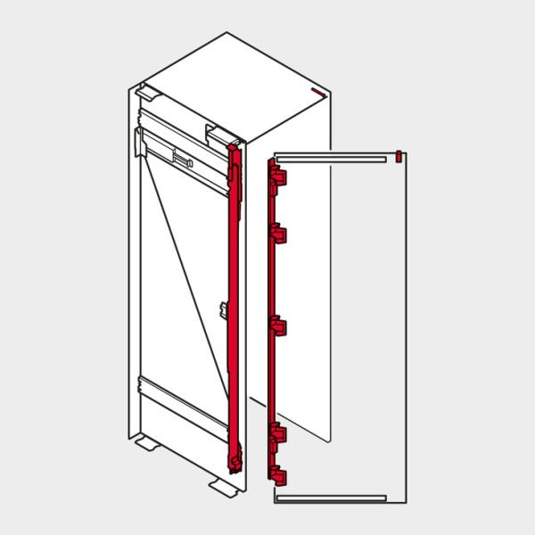 REVEGO uno, Scharnierträger Set, für Pockethöhe 1357–1506 mm, links