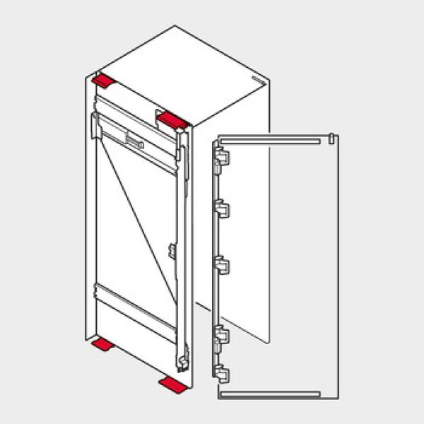 REVEGO uno, Pocketverbinder Set, für Aufsatzschrank, für Pocketseitendicke 15 bis 19 mm, links