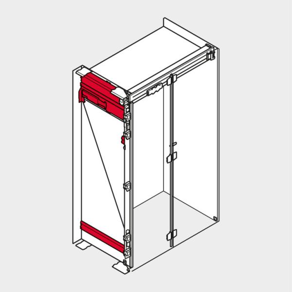 REVEGO duo, Pocketschiene Set, NL=525 mm, links