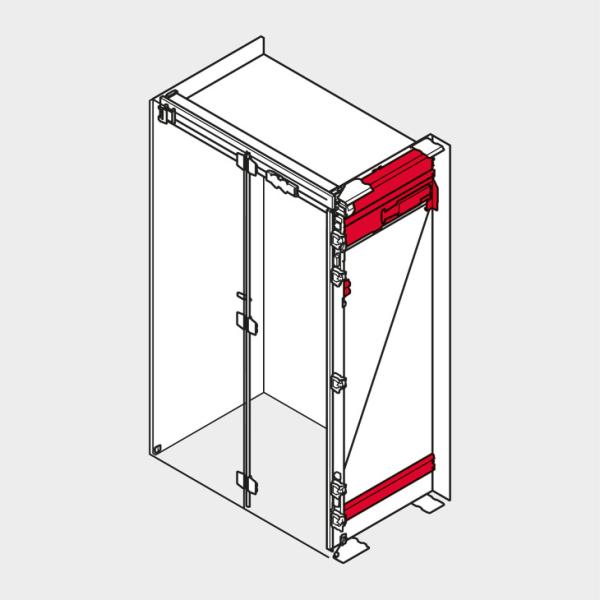 REVEGO duo, Pocketschiene Set, NL=450 mm, rechts