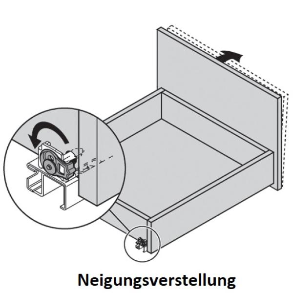 TANDEM plus TIP-ON Vollauszug, Führung, 30 kg, NL=250 mm, ohne Kupplung, links/rechts