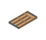 AMBIA-LINE Besteckeinsatz, für LEGRABOX/MERIVOBOX, Holzdesign, 7 Besteckfächer, NL=600 mm, Breite=300 mm