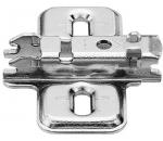 CLIP Montageplatte, 0 mm, Stahl, Spax-Schrauben, HV: Langloch