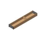 AMBIA-LINE Rahmen, für LEGRABOX/MERIVOBOX, Holzdesign, NL=550 mm, Breite=100 mm, ZC7S550RH1