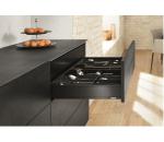 blum LEGRABOX pure Zarge M=90,3mm, NL=400 mm, terraschwarz matt