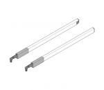 TANDEMBOX antaro Längsreling, RAL 9006 weißaluminium, NL=600mm, links/rechts, ZRG.537RSIC